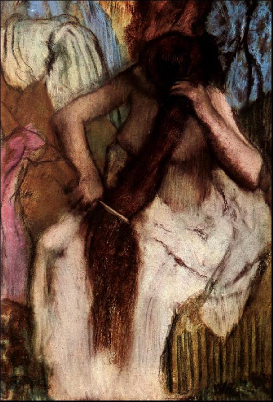 Edgar Degas Seated Woman Combing her Hair